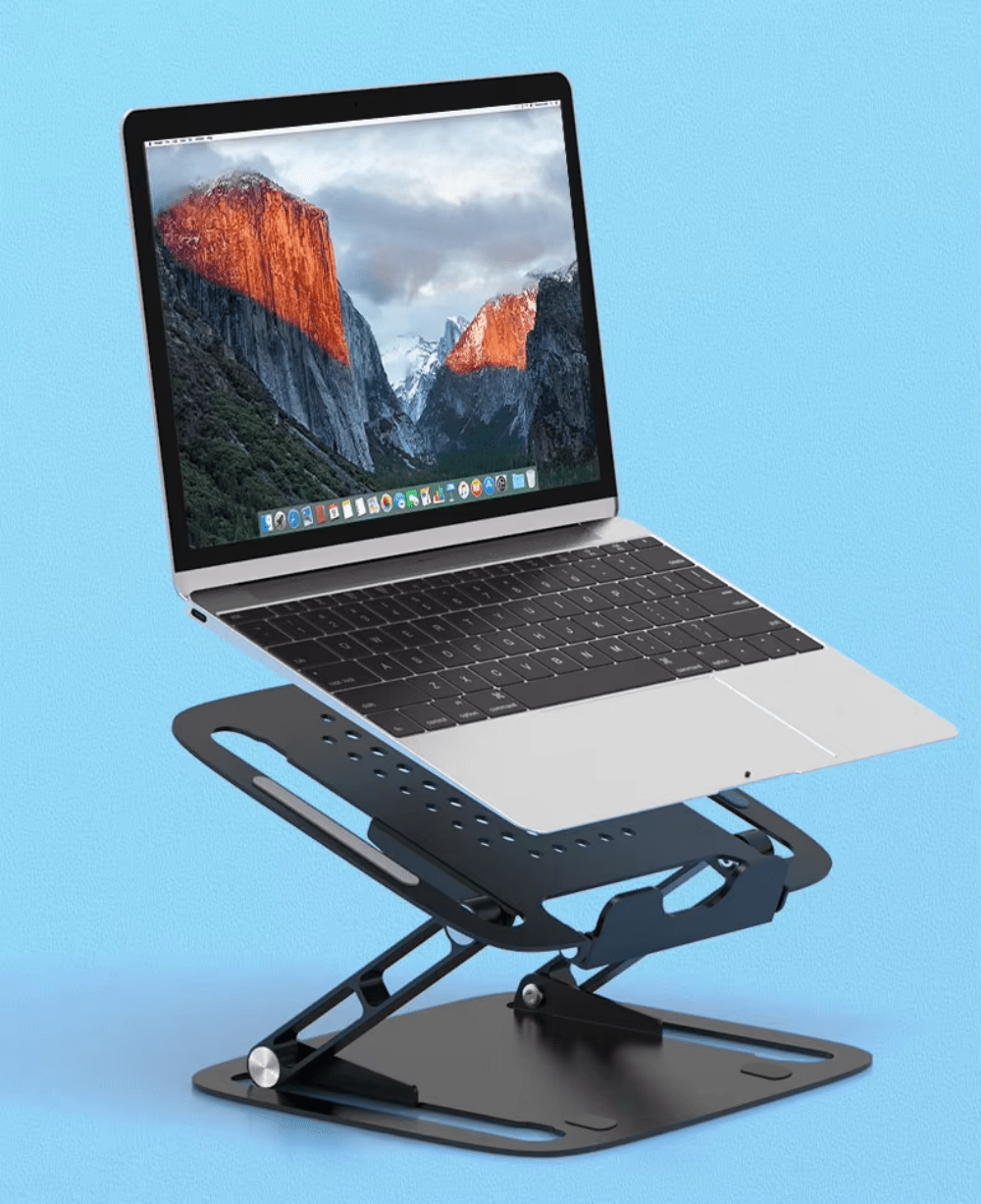 iDock Ergonomic Multi - Angle Adjustable Portable Laptop Stand Holder Computer Riser with Heat Vent to Elevate - iDock Laptopstand