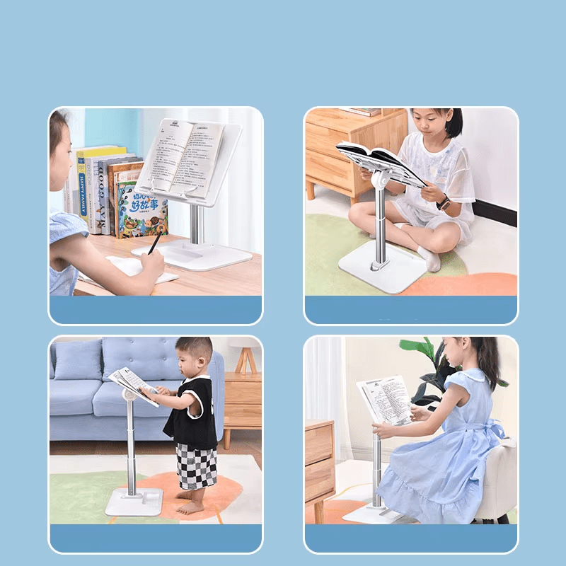 iDock Ergonomic Multi Angle Height Adjustable Hands Free Reading Tablet Laptop Stand Book Holder - iDock Laptopstand