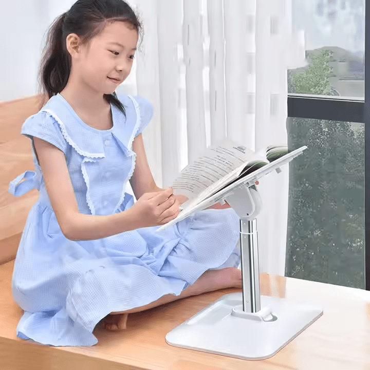 iDock Ergonomic Multi Angle Height Adjustable Hands Free Reading Tablet Laptop Stand Book Holder - iDock Laptopstand