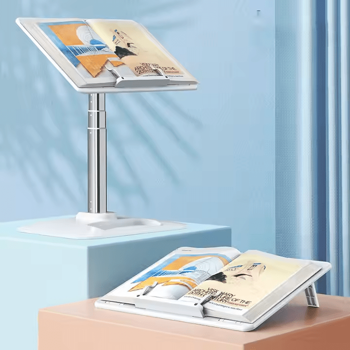 iDock Ergonomic Multi Angle Height Adjustable Hands Free Reading Tablet Laptop Stand Book Holder - iDock Laptopstand