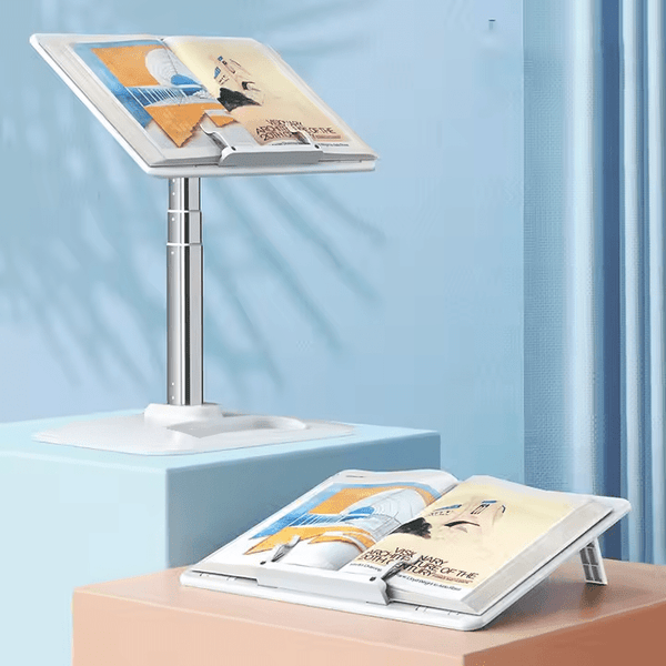 iDock Ergonomic Multi Angle Height Adjustable Hands Free Reading Tablet Laptop Stand Book Holder - iDock Laptopstand