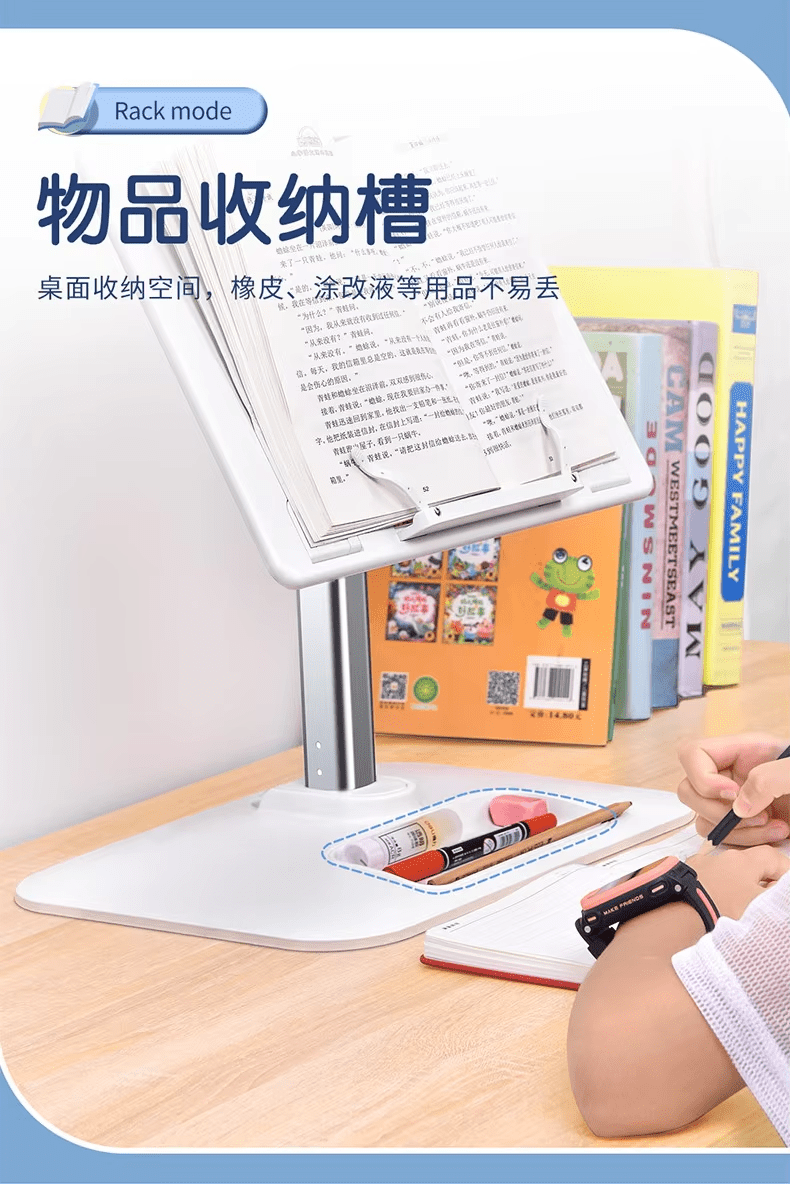 iDock Ergonomic Multi Angle Height Adjustable Hands Free Reading Tablet Laptop Stand Book Holder - iDock Laptopstand