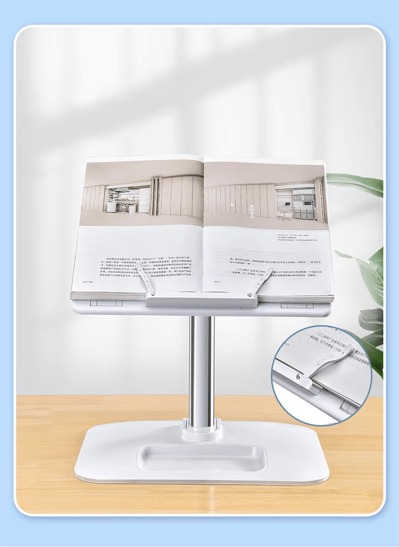 iDock Ergonomic Multi Angle Height Adjustable Hands Free Reading Tablet Laptop Stand Book Holder - iDock Laptopstand
