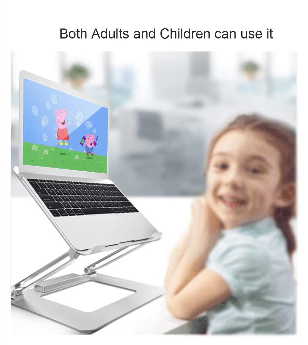 iDock Ergonomic Multi - Angle Height Adjustable Heat Vent Elevate Aluminium Folding Laptop Stand with 2.0 3.0 Type C USB - iDock Laptopstand