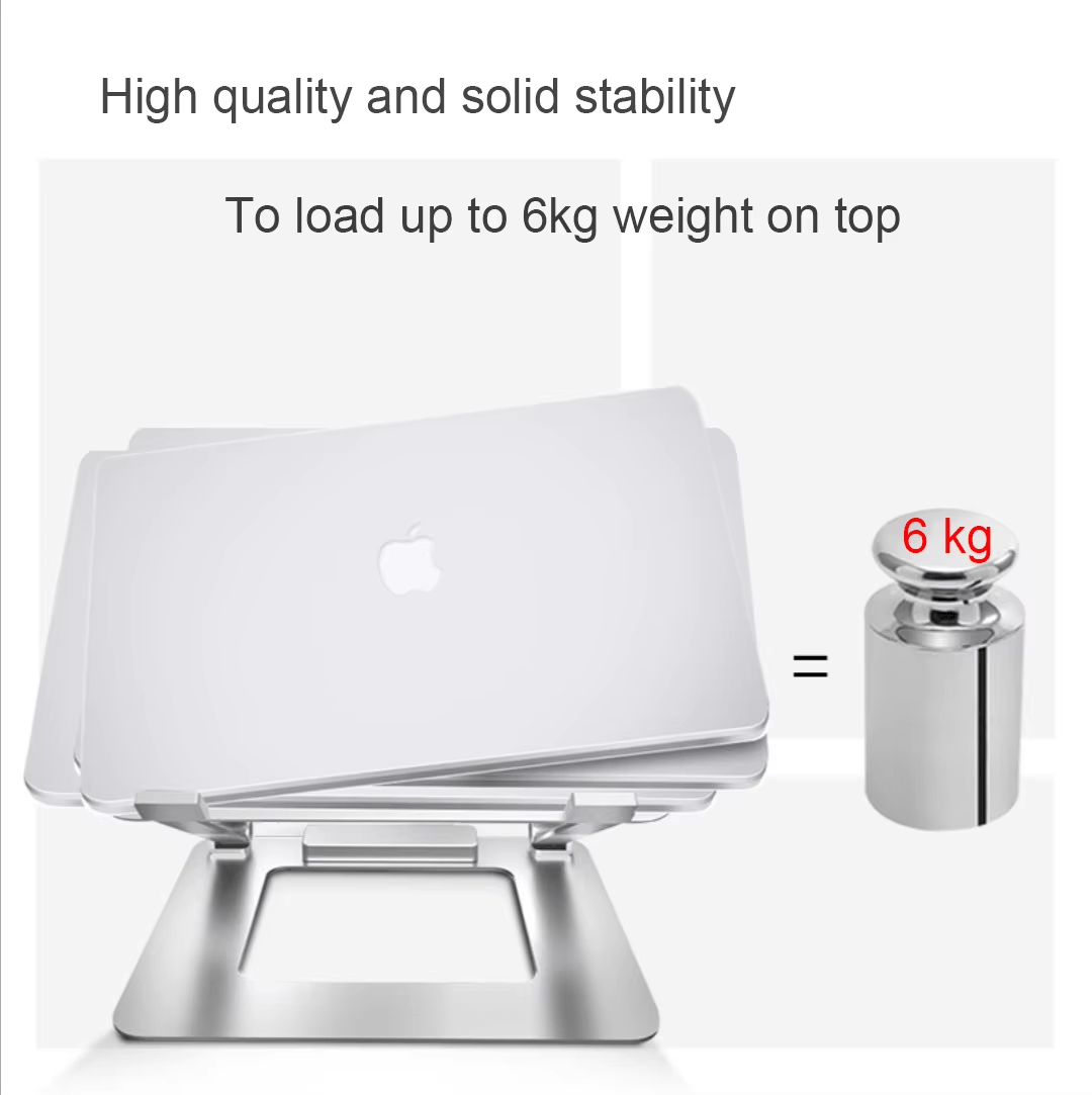 iDock Ergonomic Multi - Angle Height Adjustable Heat Vent Elevate Aluminium Folding Laptop Stand with 2.0 3.0 Type C USB - iDock Laptopstand