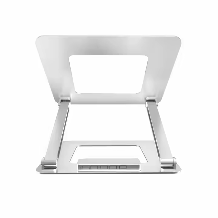 iDock Ergonomic Multi - Angle Height Adjustable Heat Vent Elevate Aluminium Folding Laptop Stand with 2.0 3.0 Type C USB - iDock Laptopstand