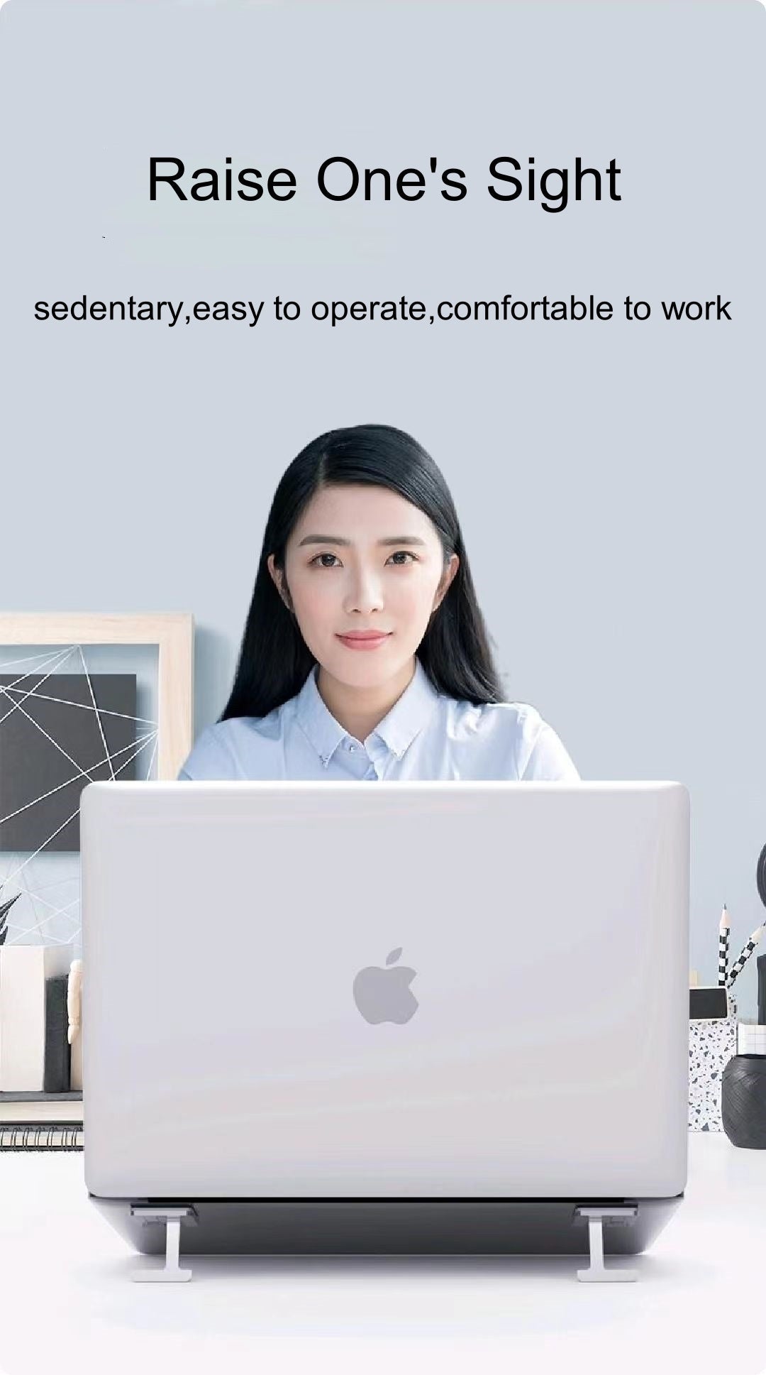 iDock Ergonomic Portable Butterfly Double Folding Notebook Holder Adjustable Angle and Height Aluminum Laptop Stand - iDock Laptopstand
