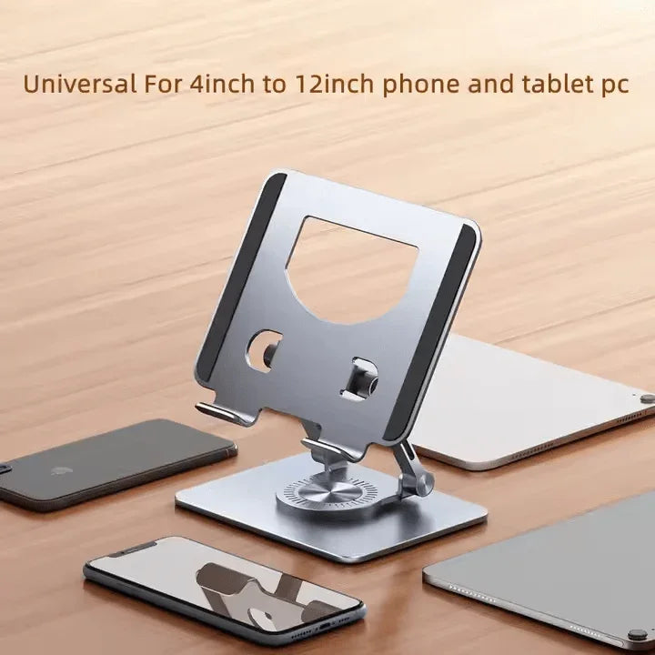 iDock Ergonomic Portable Foldable Adjustable 360 Rotating Aluminum Alloy Desktop iPad Holder Tablet PC Stand - iDock Laptopstand