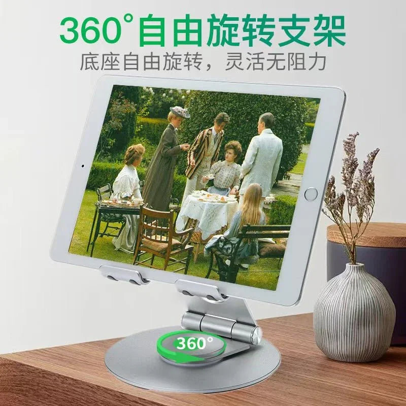 iDock Ergonomic Portable Foldable Adjustable 360 Rotating Aluminum Alloy Desktop Tablet PC Stand Holder - iDock Laptopstand