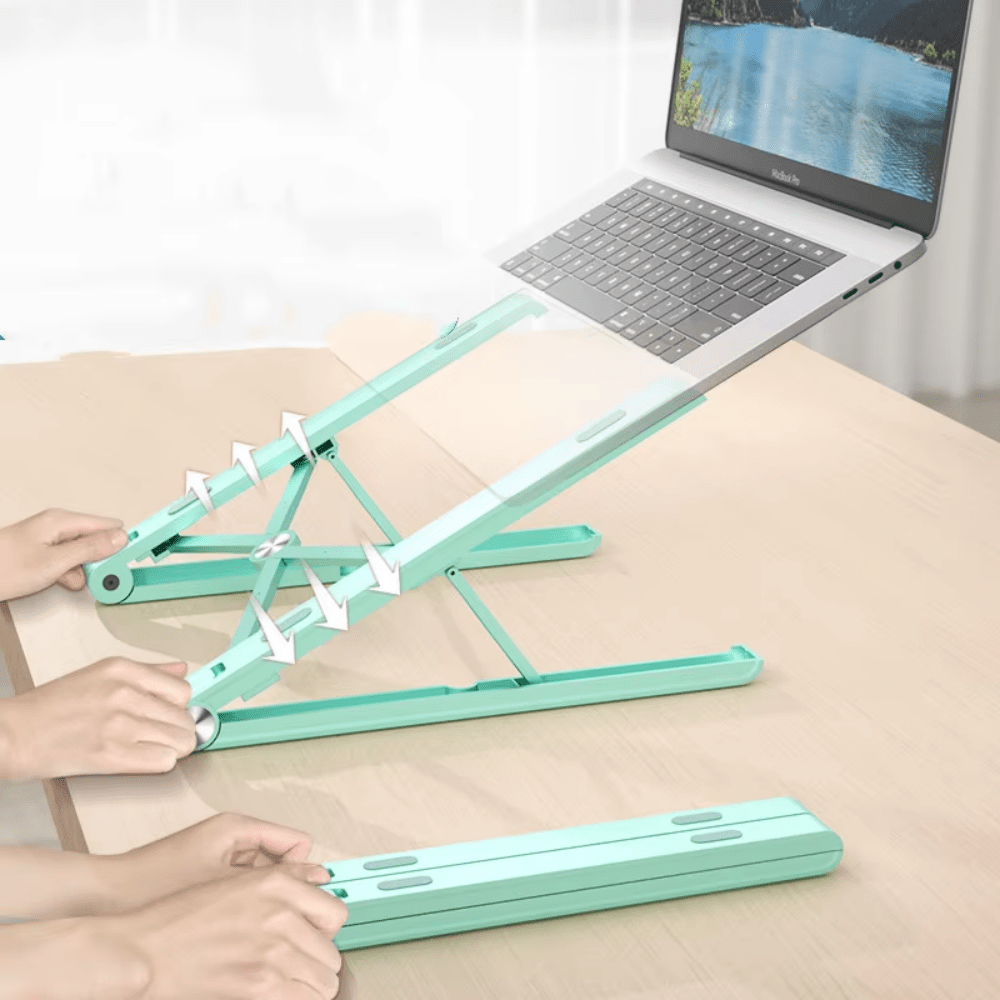 iDock Ergonomic Portable Foldable Adjustable Compatible Notebook Riser Laptop Stand Holder - iDock Laptopstand