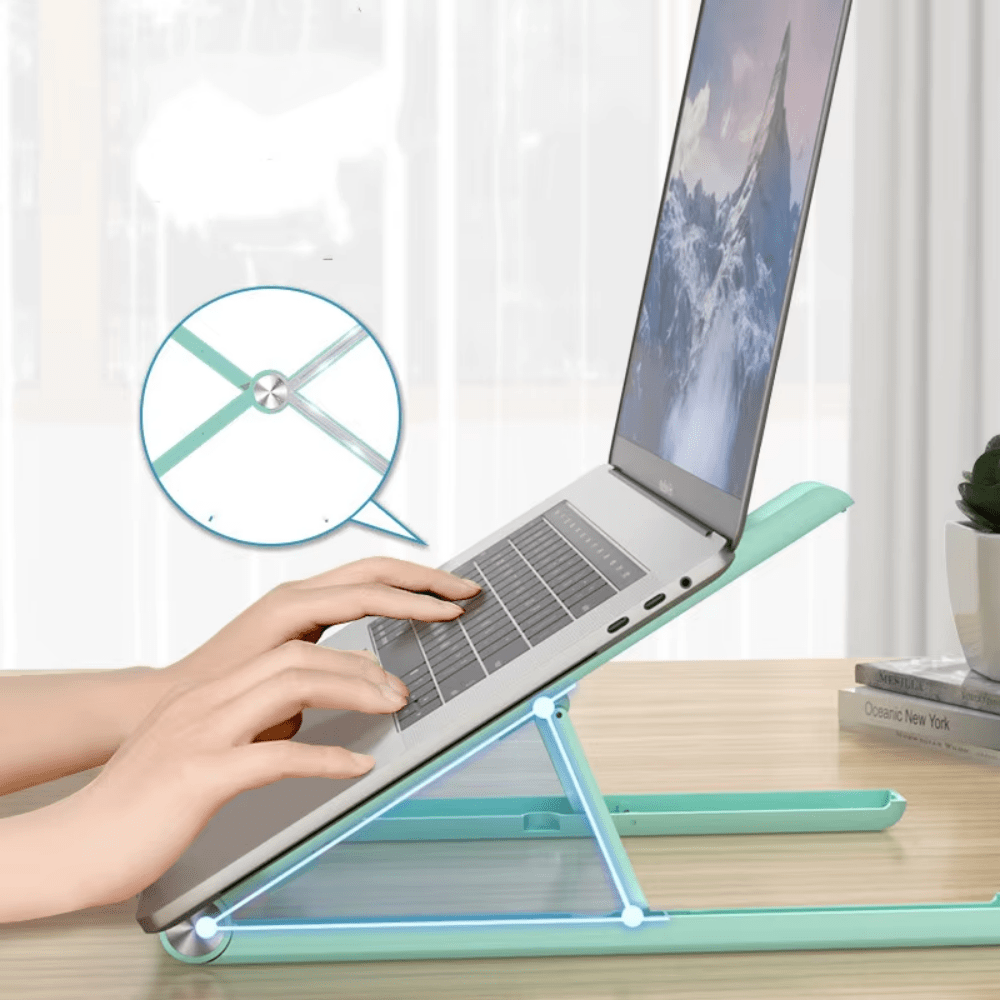 iDock Ergonomic Portable Foldable Adjustable Compatible Notebook Riser Laptop Stand Holder - iDock Laptopstand