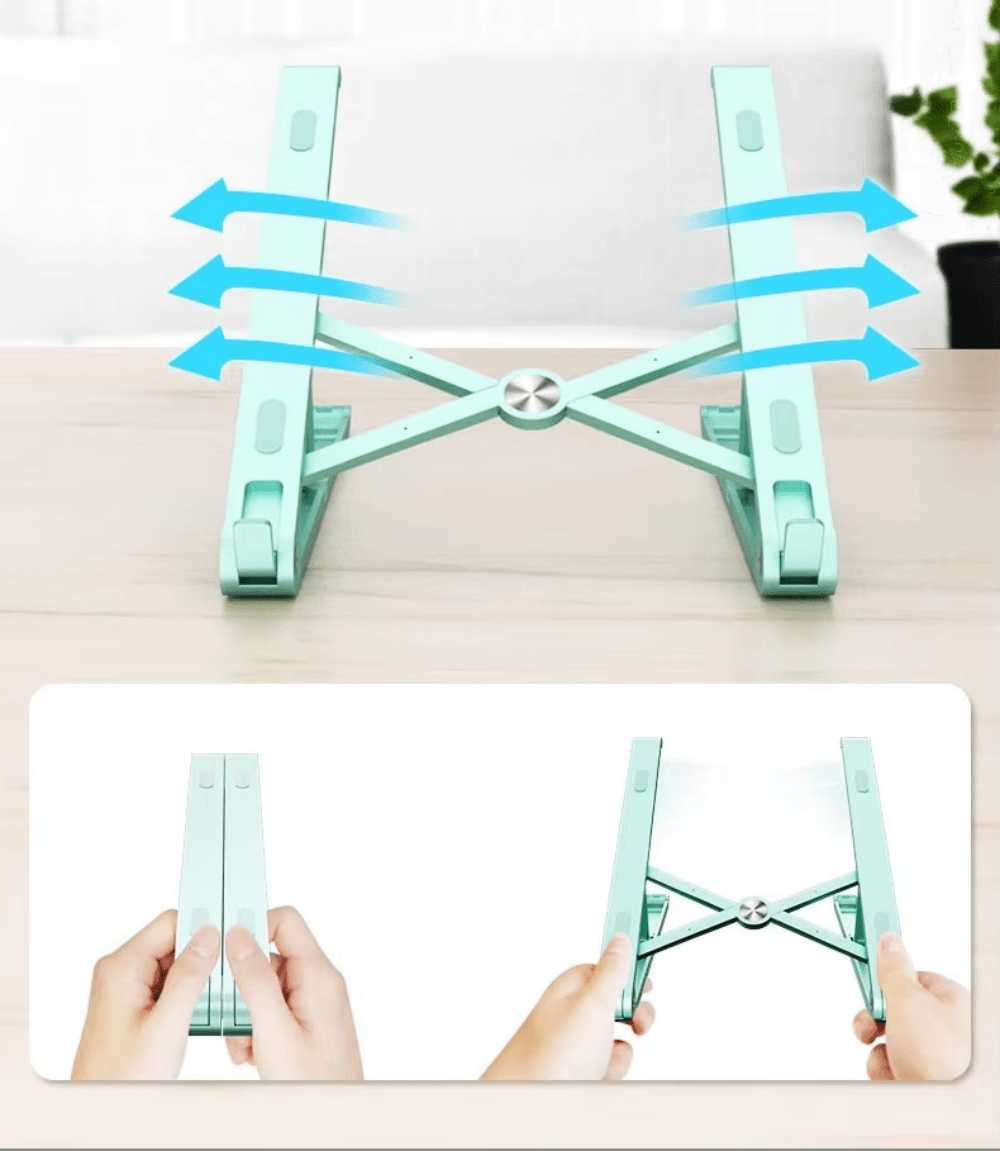 iDock Ergonomic Portable Foldable Adjustable Compatible Notebook Riser Laptop Stand Holder - iDock Laptopstand