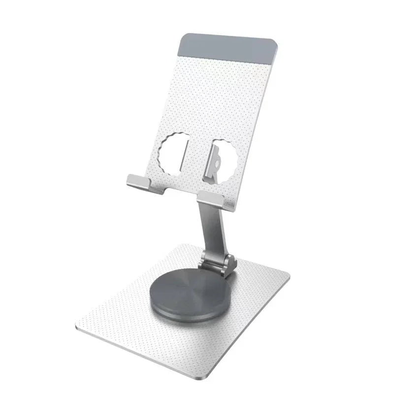 iDock Ergonomic Portable Foldable Adjustable Height 360 Rotation Cell Phone Stand Aluminum Alloy Rotary Folding Straight Holder - iDock Laptopstand