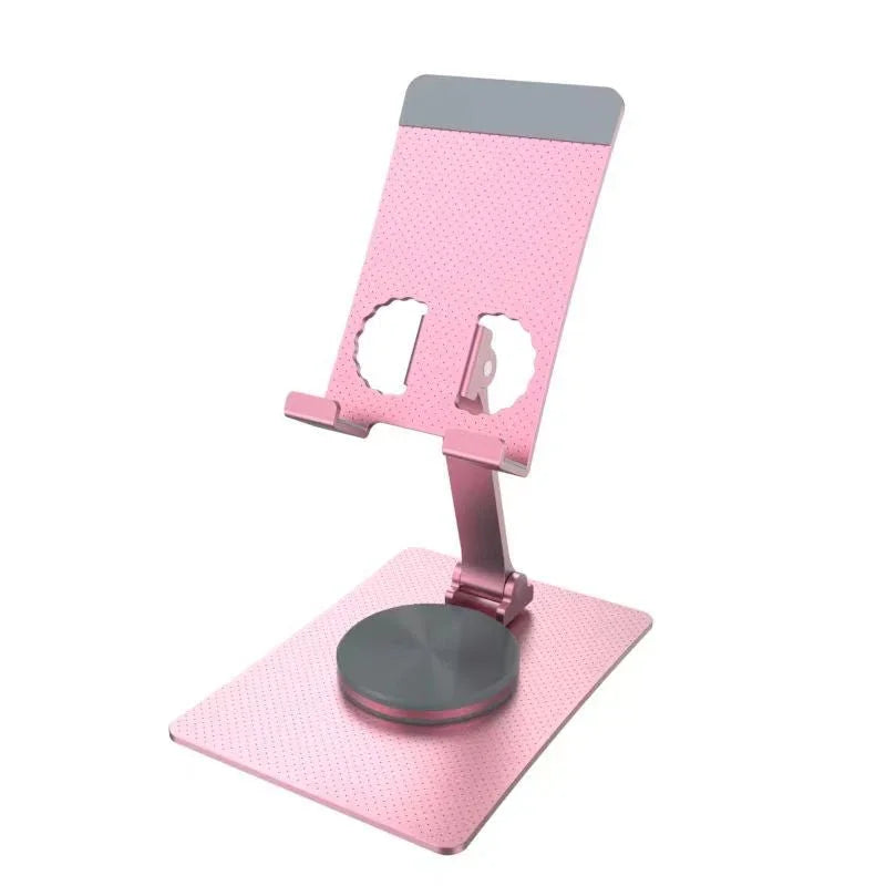 iDock Ergonomic Portable Foldable Adjustable Height 360 Rotation Cell Phone Stand Aluminum Alloy Rotary Folding Straight Holder - iDock Laptopstand