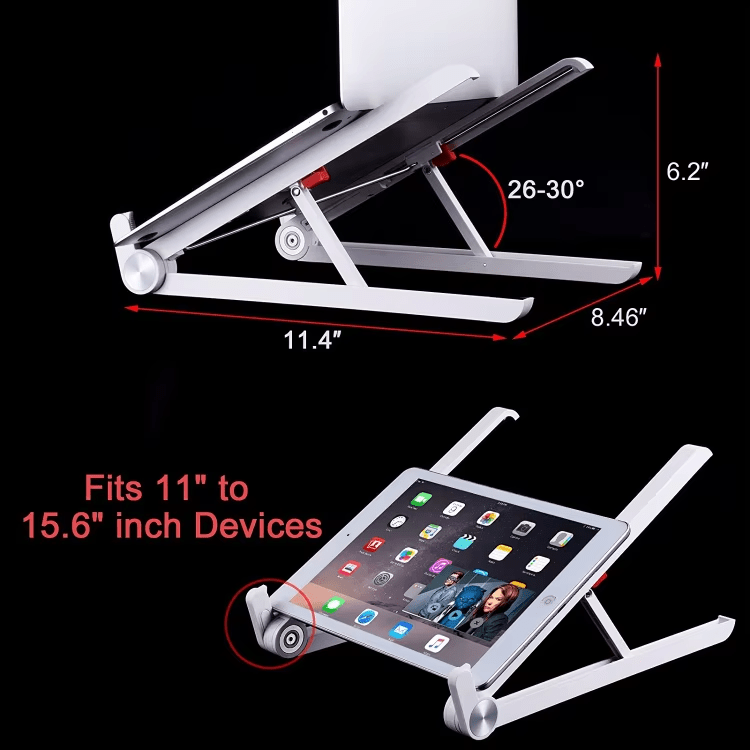 iDock Ergonomic Portable Foldable Adjustable Notebook Riser Laptop Stand - iDock Laptopstand