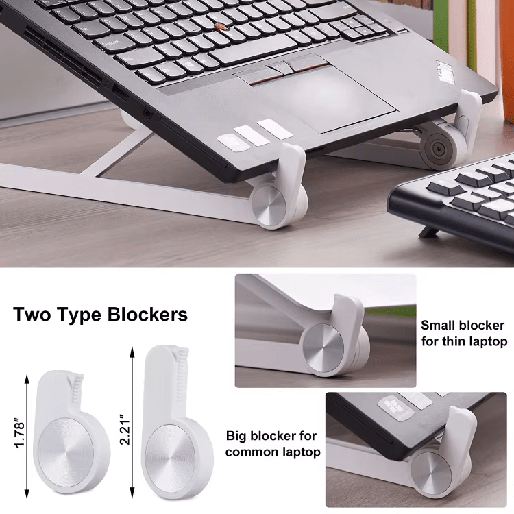 iDock Ergonomic Portable Foldable Adjustable Notebook Riser Laptop Stand - iDock Laptopstand