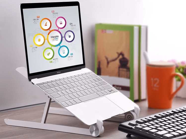 iDock Ergonomic Portable Foldable Adjustable Notebook Riser Laptop Stand - iDock Laptopstand