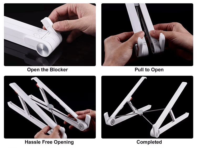 iDock Ergonomic Portable Foldable Adjustable Notebook Riser Laptop Stand - iDock Laptopstand