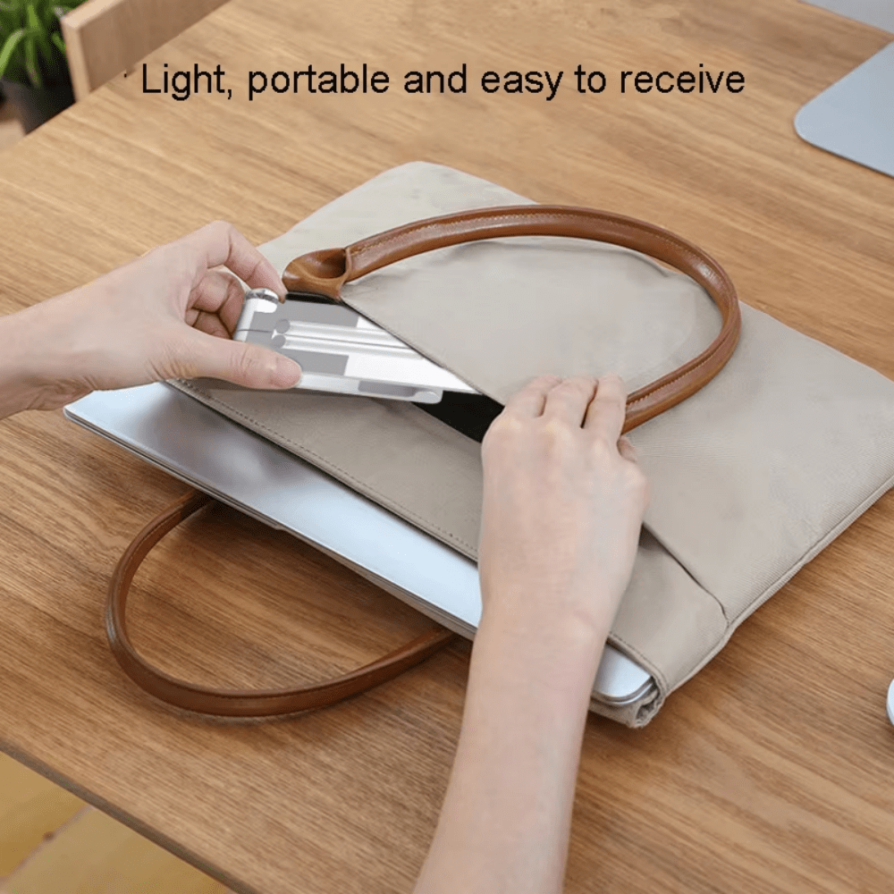 iDock Ergonomic Portable Foldable Computer Mount Holder with 6 Levels Height Adjustment Laptop Stand Riser - iDock Laptopstand