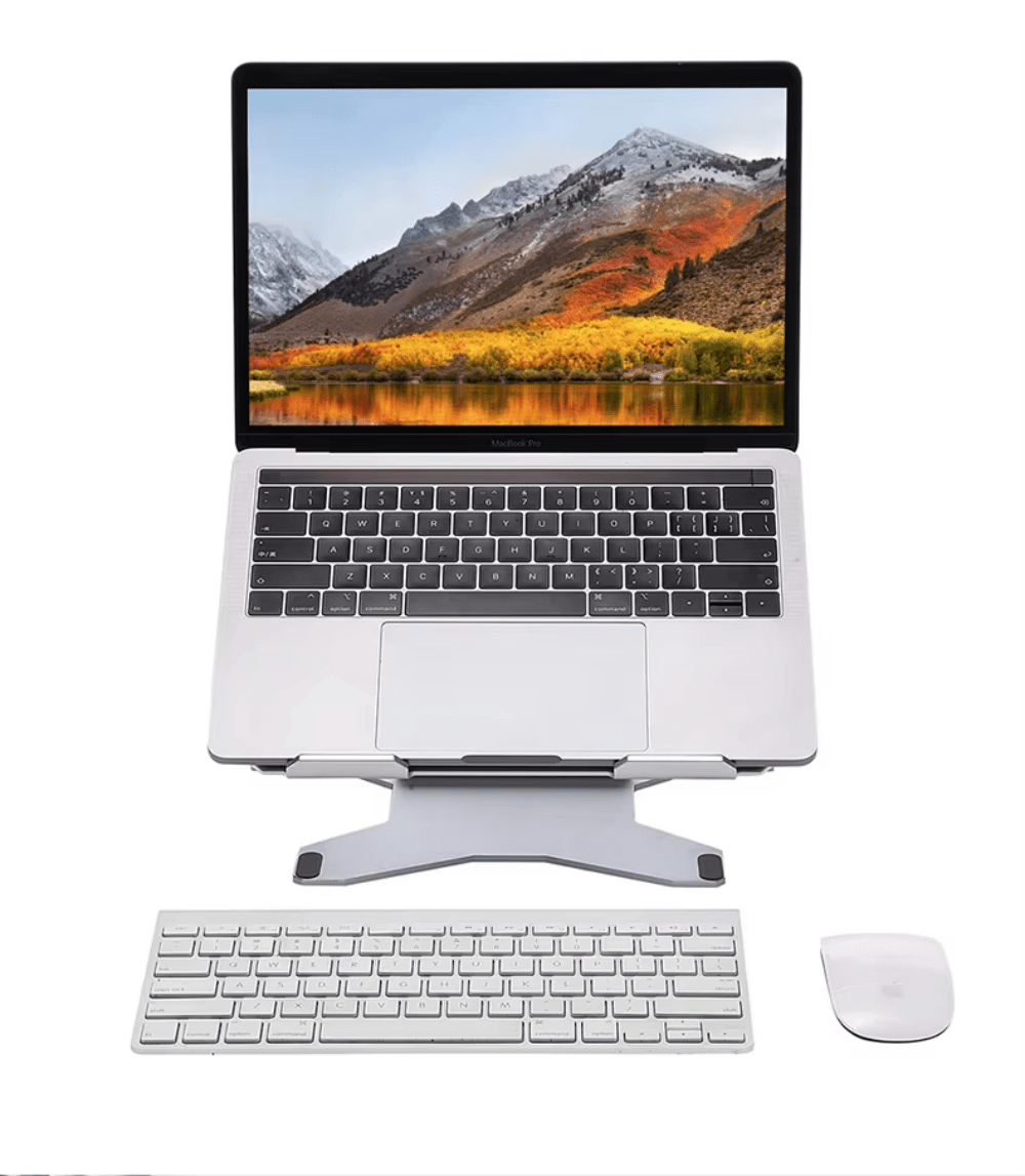 iDock Ergonomic Portable Foldable Height Adjustable Aluminum Desktop Laptop Holder Notebook Riser Stand - iDock Laptopstand
