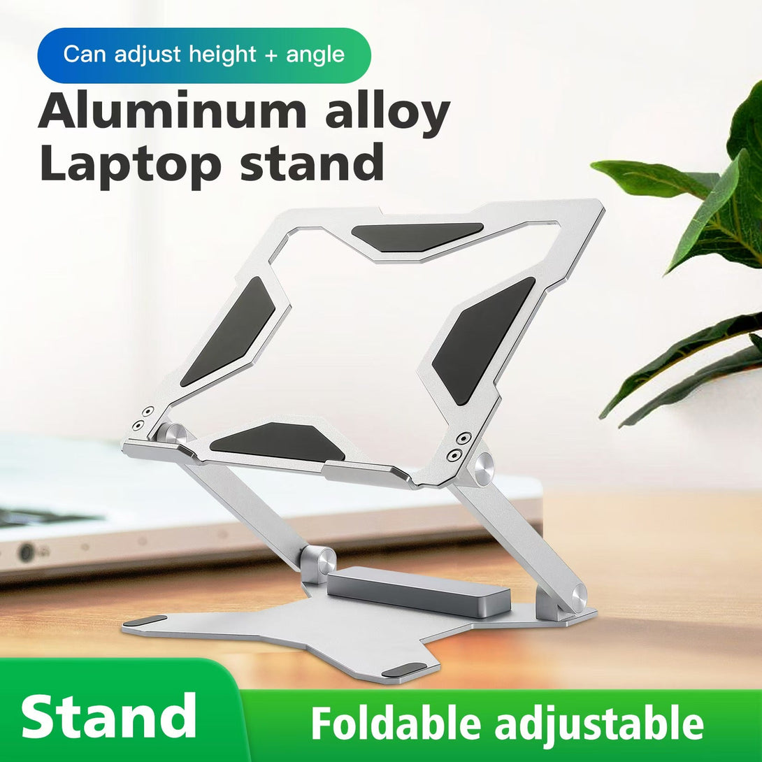 iDock Ergonomic Portable Foldable Height Adjustable Aluminum Desktop Laptop Holder Notebook Riser Stand - iDock Laptopstand