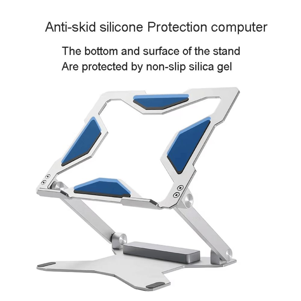 iDock Ergonomic Portable Foldable Height Adjustable Aluminum Desktop Laptop Holder Notebook Riser Stand - iDock Laptopstand