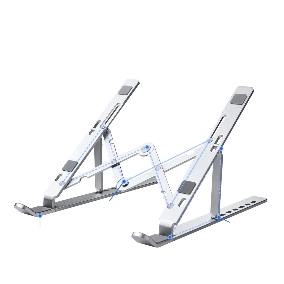 iDock Ergonomic Portable Foldable Height Adjustable Aluminum Desktop Laptop Stand - iDock Laptopstand