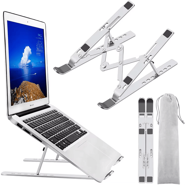 iDock Ergonomic Portable Foldable Height Adjustable Aluminum Desktop Laptop Stand - iDock Laptopstand