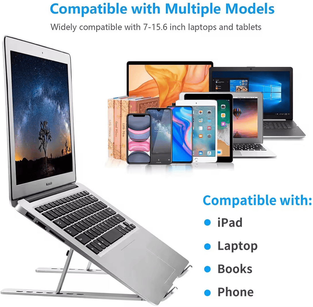 iDock Ergonomic Portable Foldable Height Adjustable Aluminum Desktop Laptop Stand - iDock Laptopstand