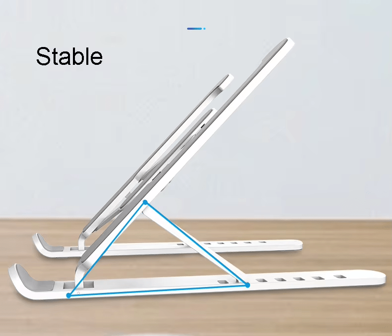 iDock Ergonomic Portable Foldable Height Width Adjustable Plastic Notebook Laptop Stand - iDock Laptopstand