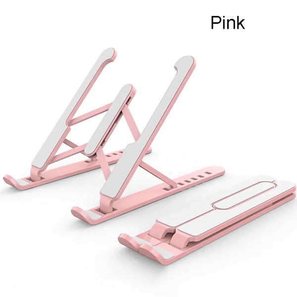 iDock Ergonomic Portable Foldable Height Width Adjustable Plastic Notebook Laptop Stand - iDock Laptopstand