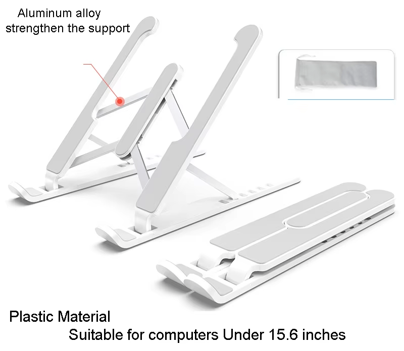 iDock Ergonomic Portable Foldable Height Width Adjustable Plastic Notebook Laptop Stand - iDock Laptopstand