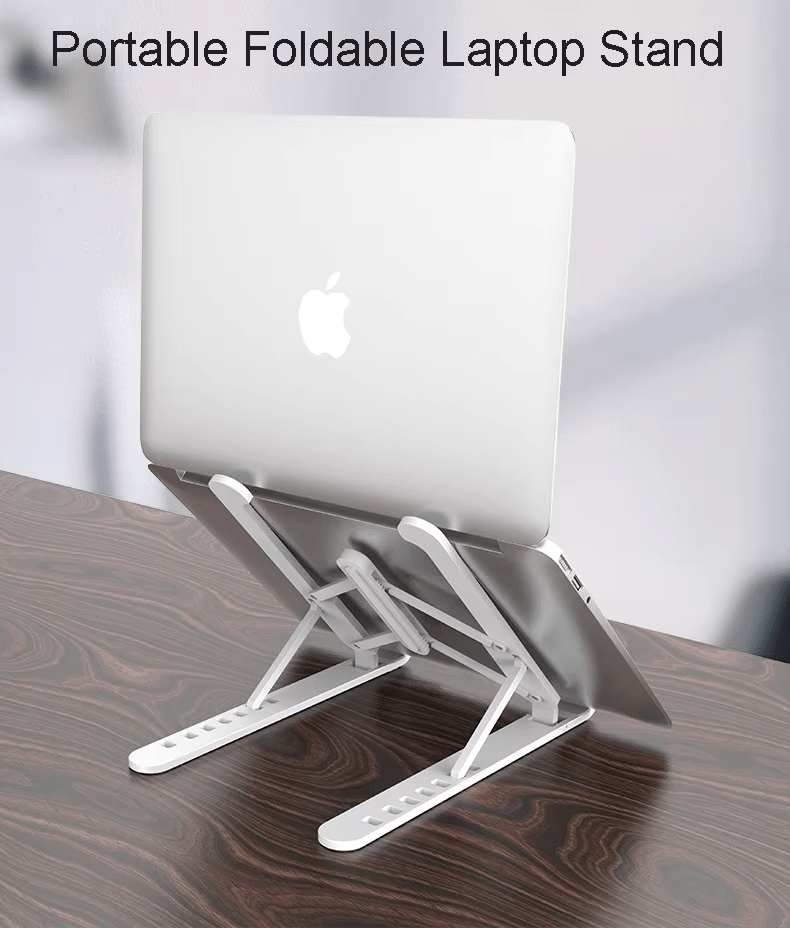 iDock Ergonomic Portable Foldable Height Width Adjustable Plastic Notebook Laptop Stand - iDock Laptopstand
