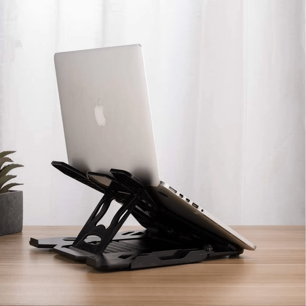 iDock Ergonomic Portable Foldable Multi - Angle Adjustable Laptop Riser Holder with Phone Stand Notebook Stand Compatible for 10 to 17 Inch Laptops - iDock Laptopstand