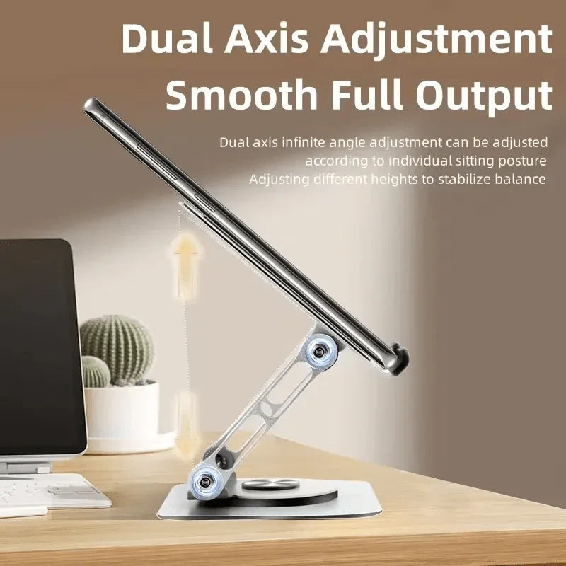 iDock Ergonomic Portable Folding Adjustable Angle and Height 360 Degree Rotatable Tablet Riser Holder iPad Stand - iDock Laptopstand