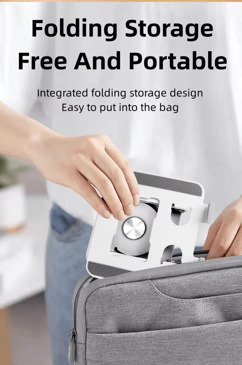 iDock Ergonomic Portable Folding Adjustable Angle and Height 360 Degree Rotatable Tablet Riser Holder iPad Stand - iDock Laptopstand