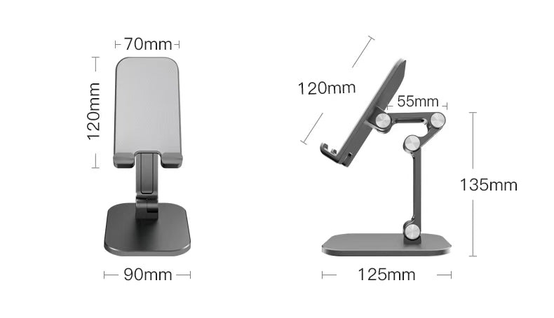 iDock Ergonomic Portable Folding Adjustable Height Angle Triangle Firm Design Multi - colors Phone Stand Tablet Holder - iDock Laptopstand