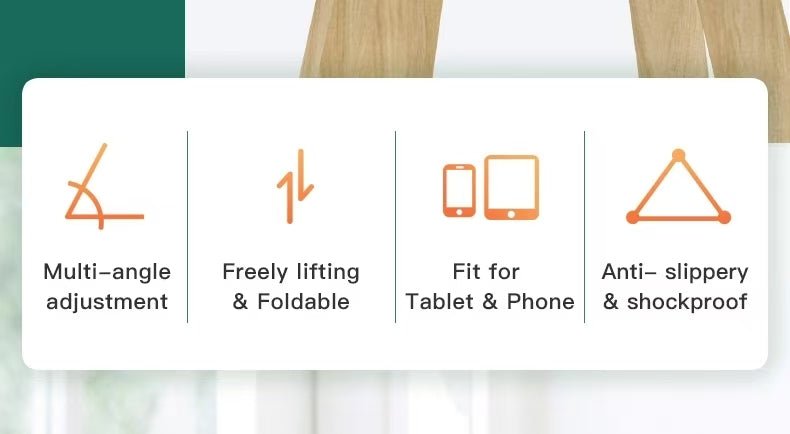 iDock Ergonomic Portable Folding Adjustable Height Angle Triangle Firm Design Multi - colors Phone Stand Tablet Holder - iDock Laptopstand