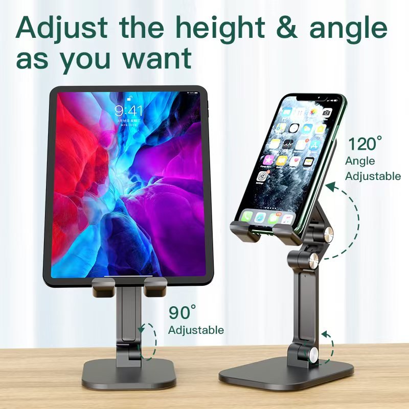 iDock Ergonomic Portable Folding Adjustable Height Angle Triangle Firm Design Multi - colors Phone Stand Tablet Holder - iDock Laptopstand