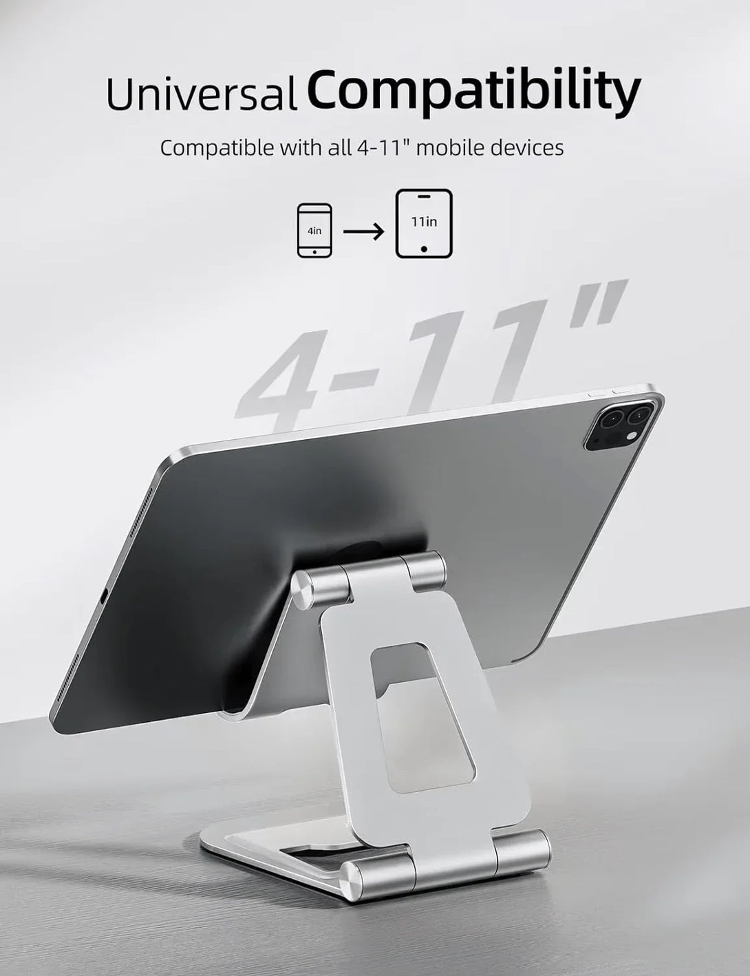 iDock Ergonomic Portable Folding Aluminum Alloy Angle Adjustable Stable Tablet Holder iPad Stand - iDock Laptopstand