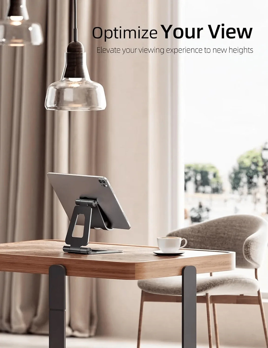 iDock Ergonomic Portable Folding Aluminum Alloy Angle Adjustable Stable Tablet Holder iPad Stand - iDock Laptopstand