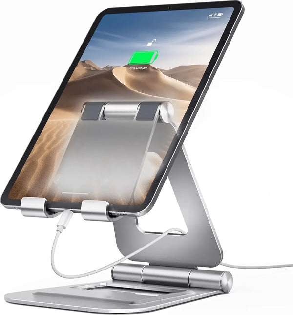 iDock Ergonomic Portable Folding Aluminum Alloy Angle Adjustable Stable Tablet Holder iPad Stand - iDock Laptopstand