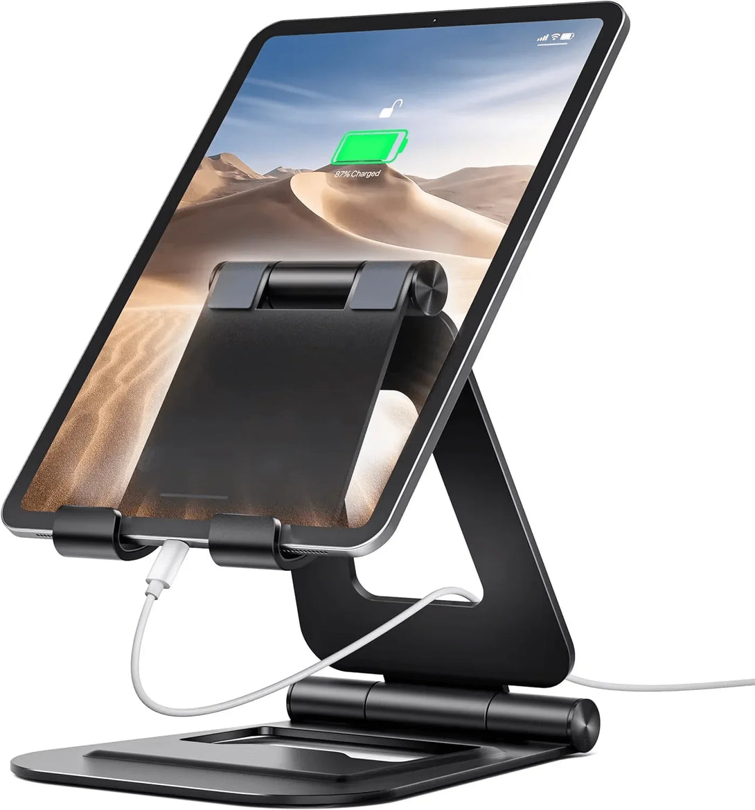iDock Ergonomic Portable Folding Aluminum Alloy Angle Adjustable Stable Tablet Holder iPad Stand - iDock Laptopstand