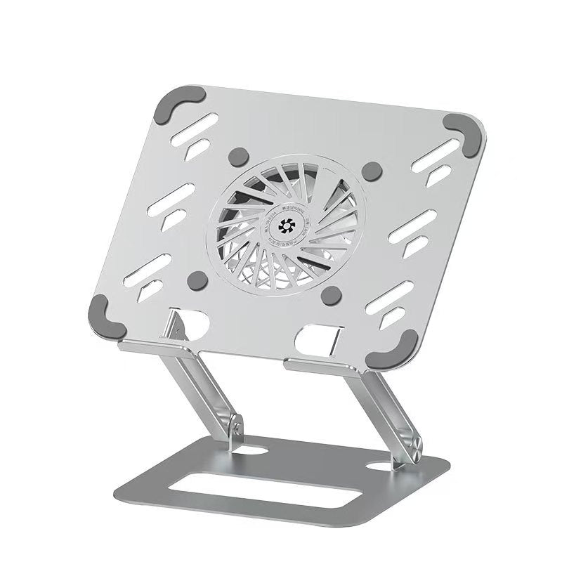 iDock Ergonomic Portable Folding Height Adjustable Aluminium Alloy Laptop Stand with fan - iDock Laptopstand