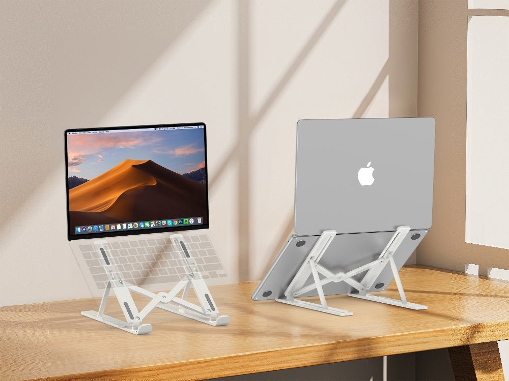 iDock Ergonomic Portable Folding Height Adjustable Plastic Desktop Laptop Stand Holder - iDock Laptopstand