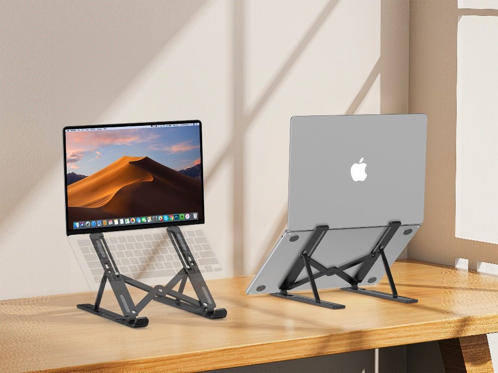 iDock Ergonomic Portable Folding Height Adjustable Plastic Desktop Laptop Stand Holder - iDock Laptopstand