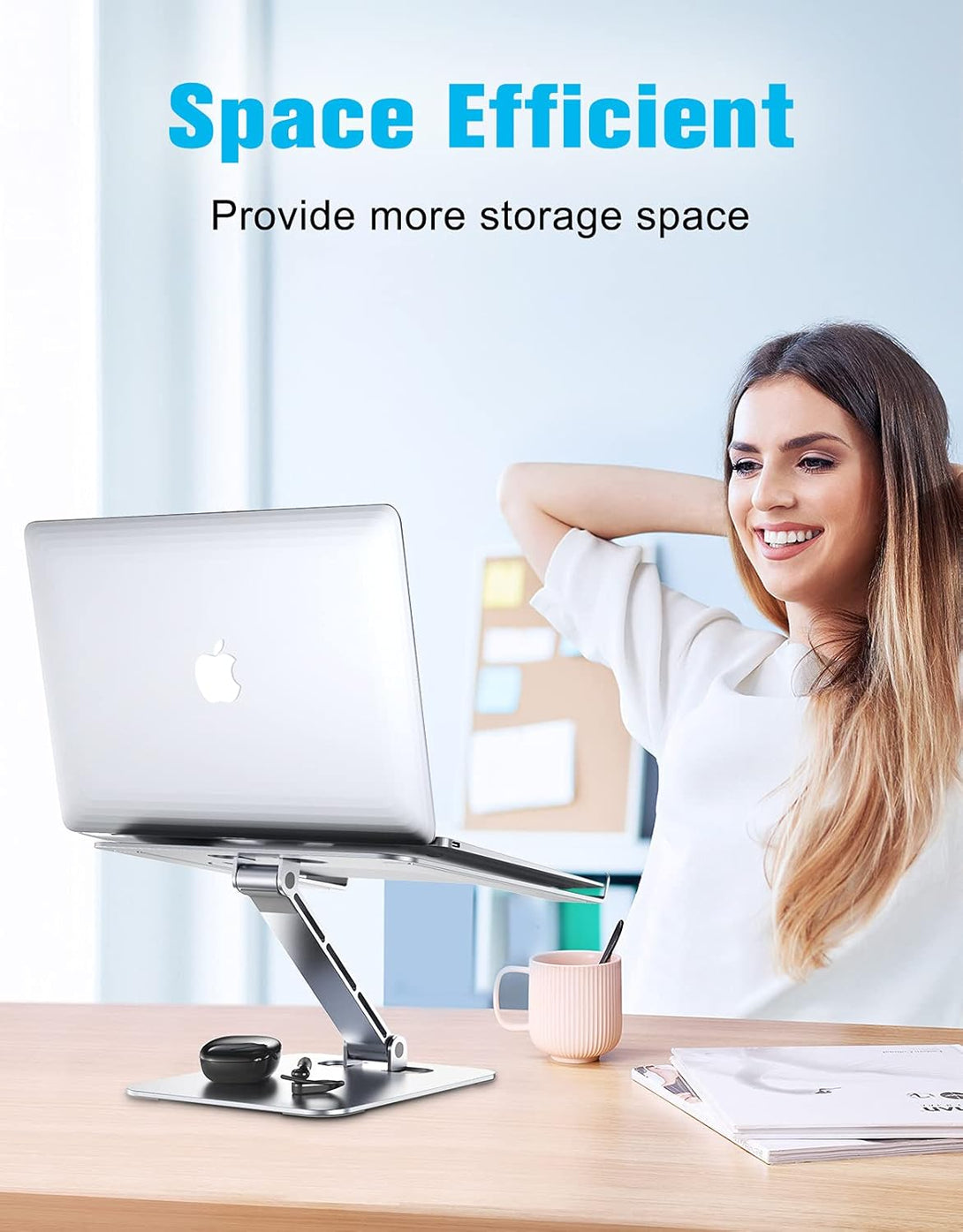 iDock Ergonomic Portable Folding Multi Angle Height Adjustable Laptop Stand Holder - iDock Laptopstand