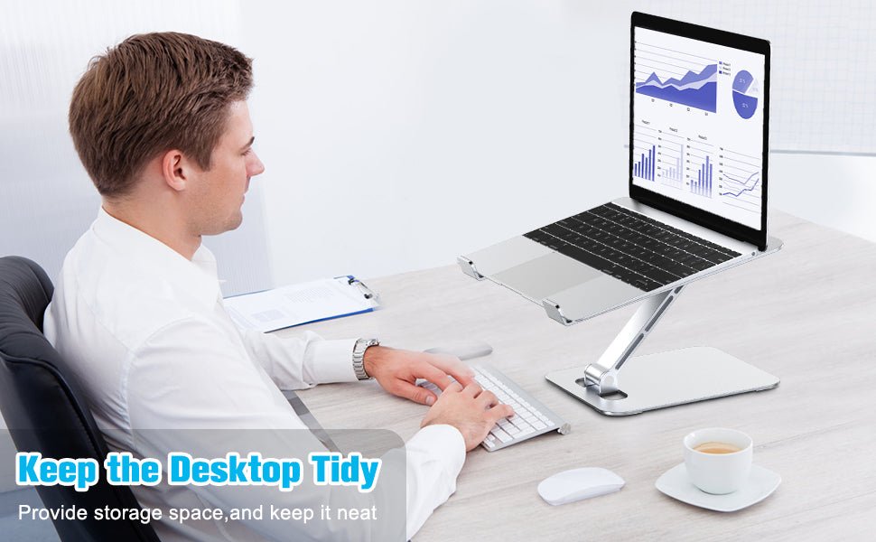 iDock Ergonomic Portable Folding Multi Angle Height Adjustable Laptop Stand Holder - iDock Laptopstand