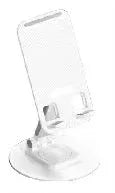 iDock Ergonomic Portable Fully Foldable Adjustable Height Desktop 360 Rotation Cell Phone Stand Aluminium Alloy Telescopic Holder - iDock Laptopstand
