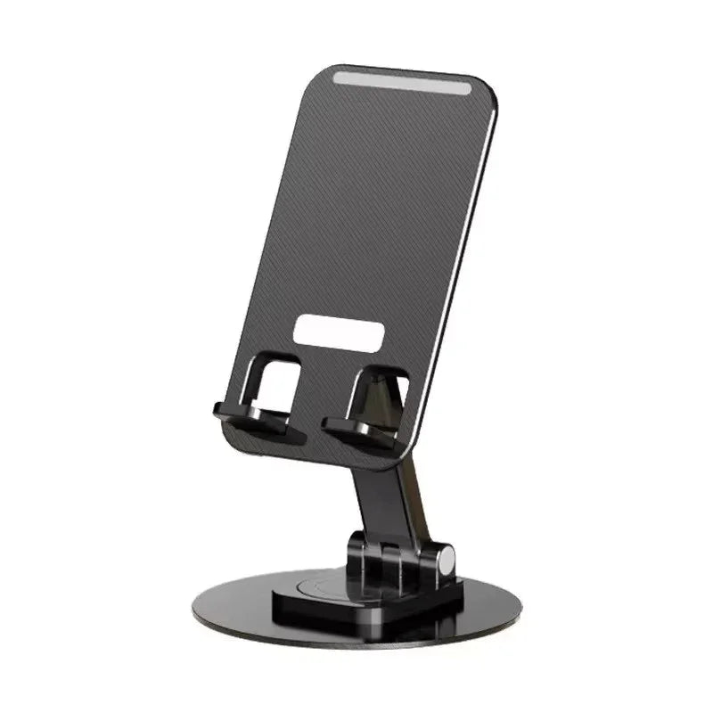 iDock Ergonomic Portable Fully Foldable Adjustable Height Desktop 360 Rotation Cell Phone Stand Aluminium Alloy Telescopic Holder - iDock Laptopstand